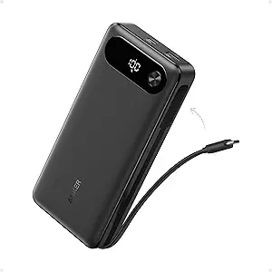 Anker 20000mAh Power Bank Portable Charger 3 Port USB C 87W Fast Charging